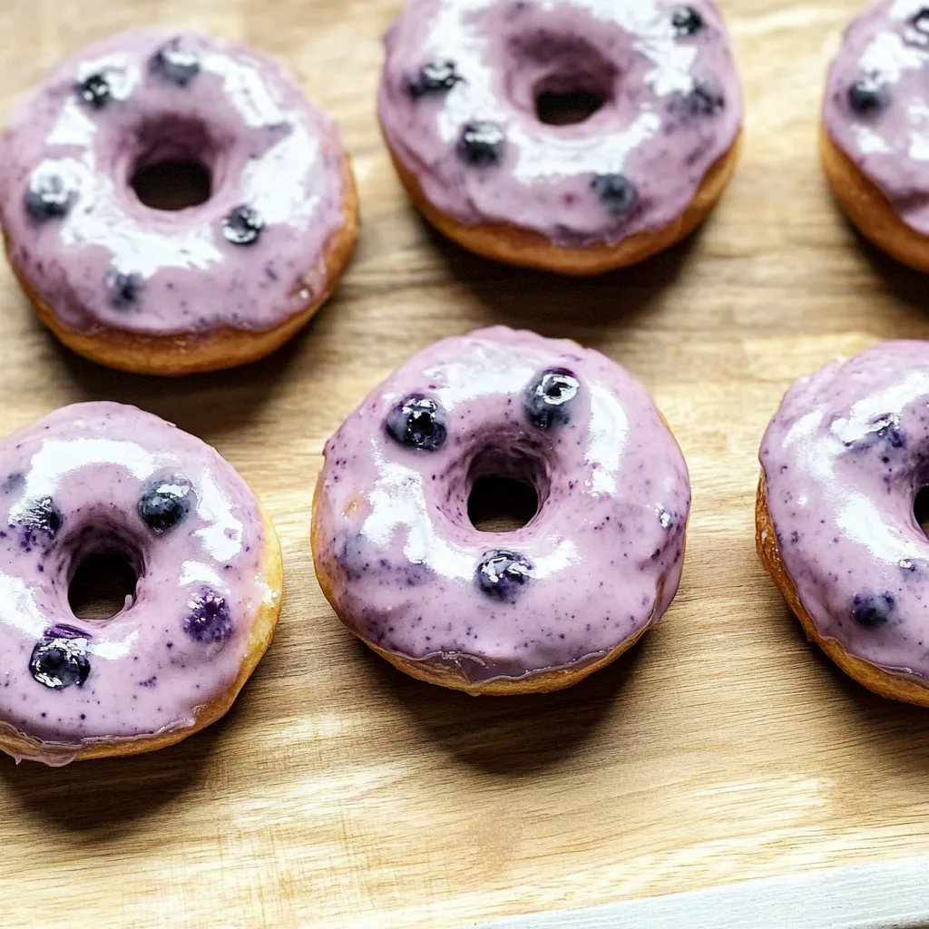 Fresh Blueberry Cake Donuts