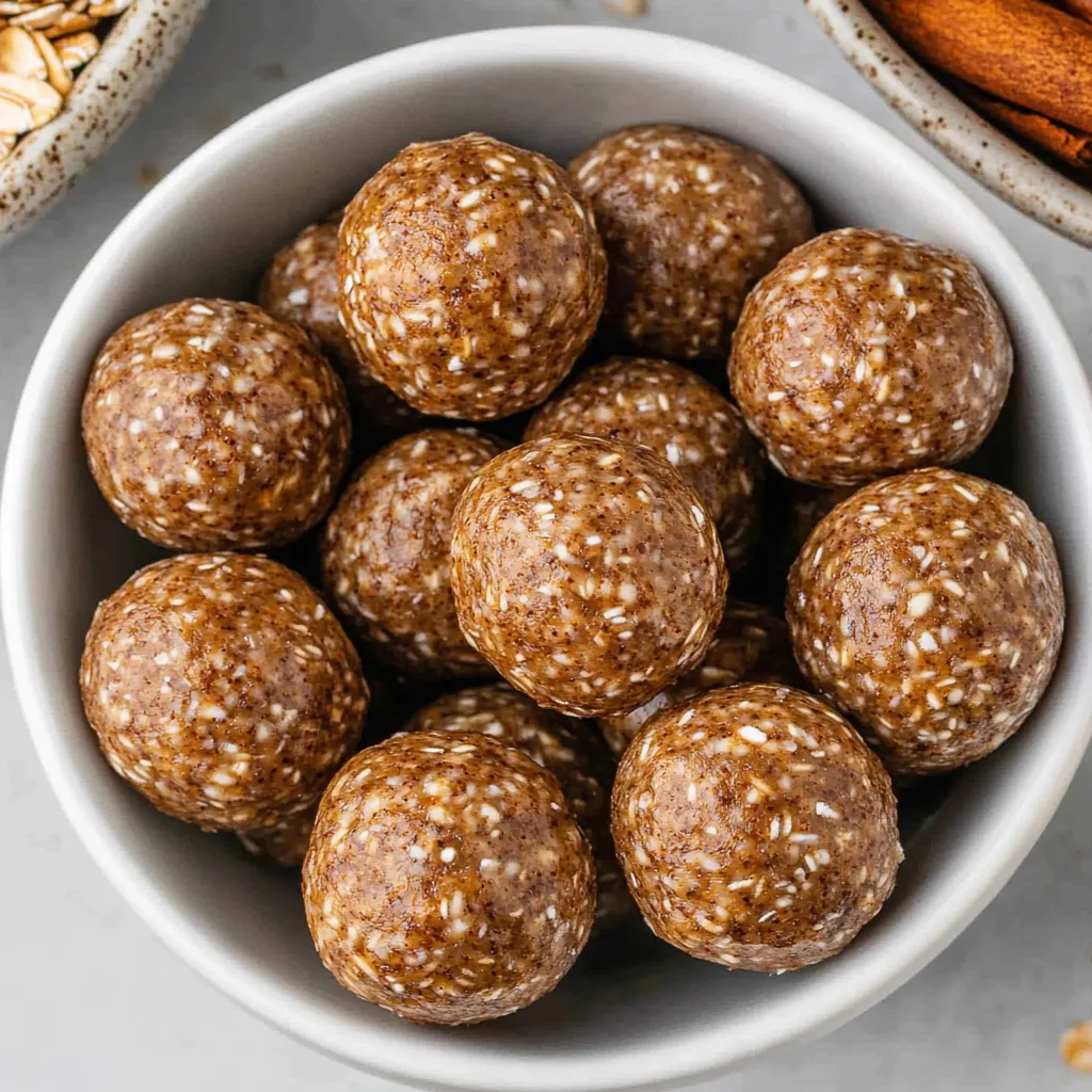 Cinnamon Roll Energy Balls
