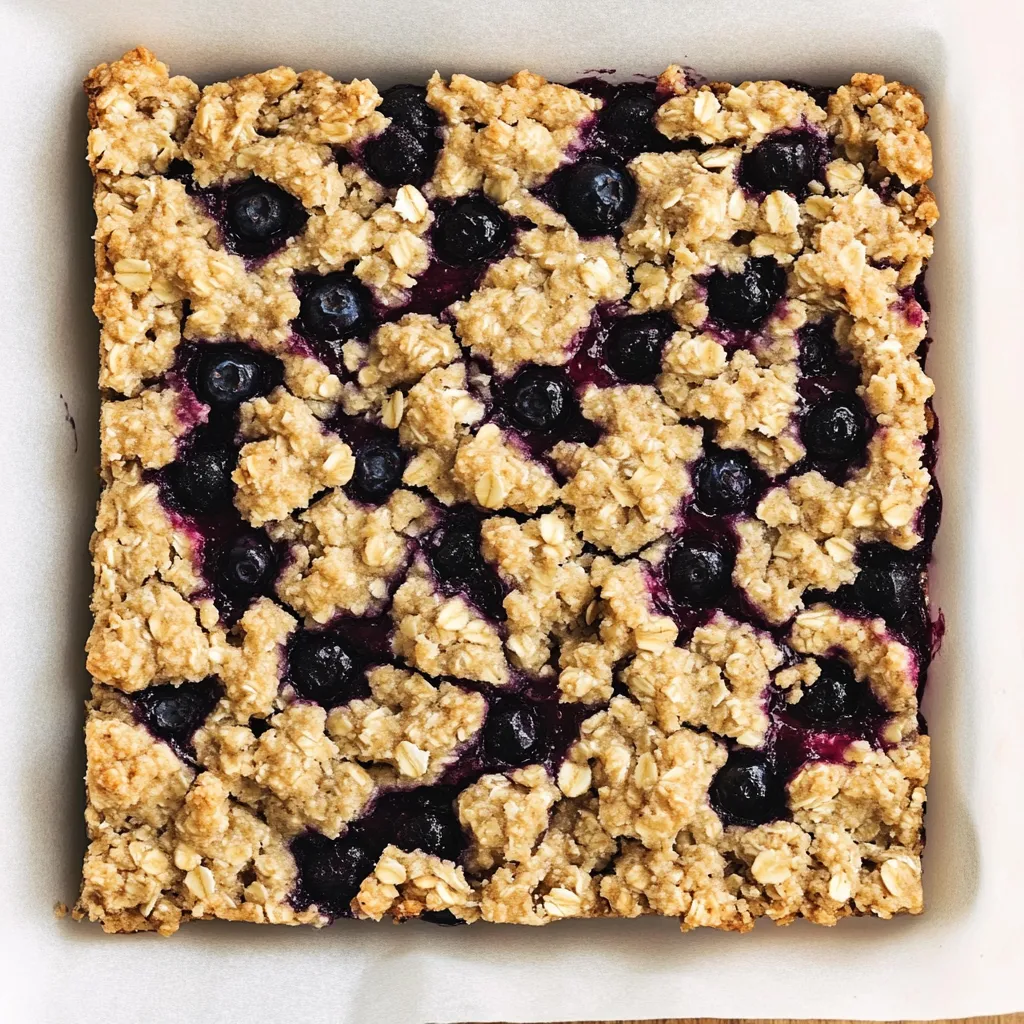 Simple Blueberry Oatmeal Bars Recipe