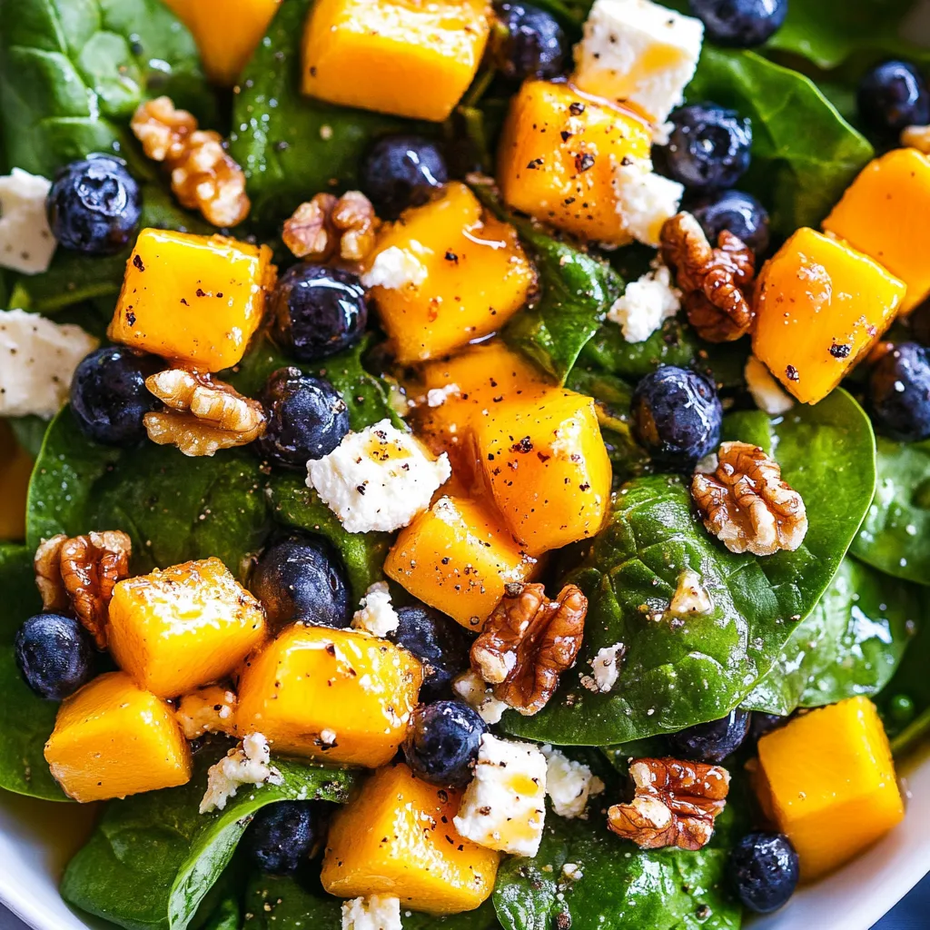 Fresh Mango Spinach Salad