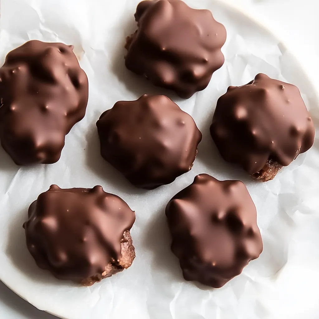 Easy Frozen Strawberry Clusters