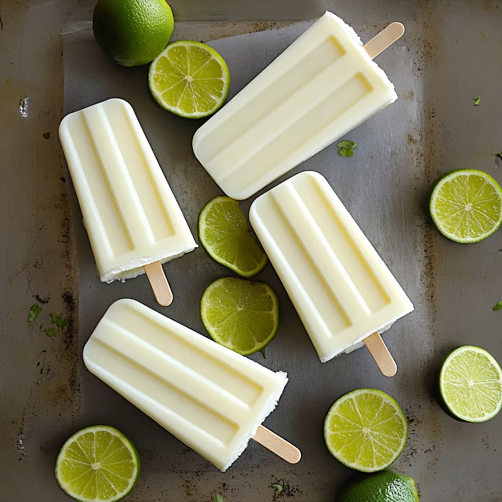 Creamy Lime Popsicles