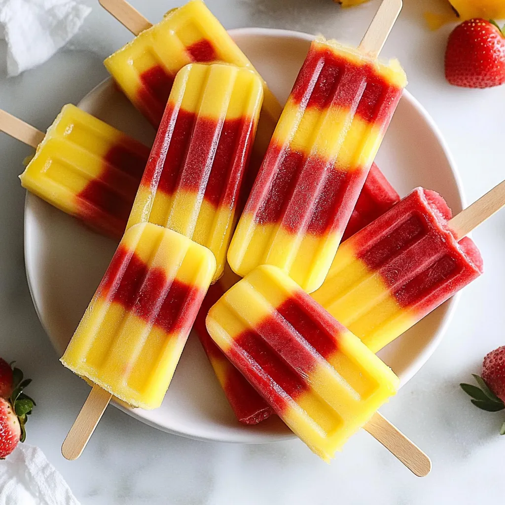 Lava Flow Popsicles