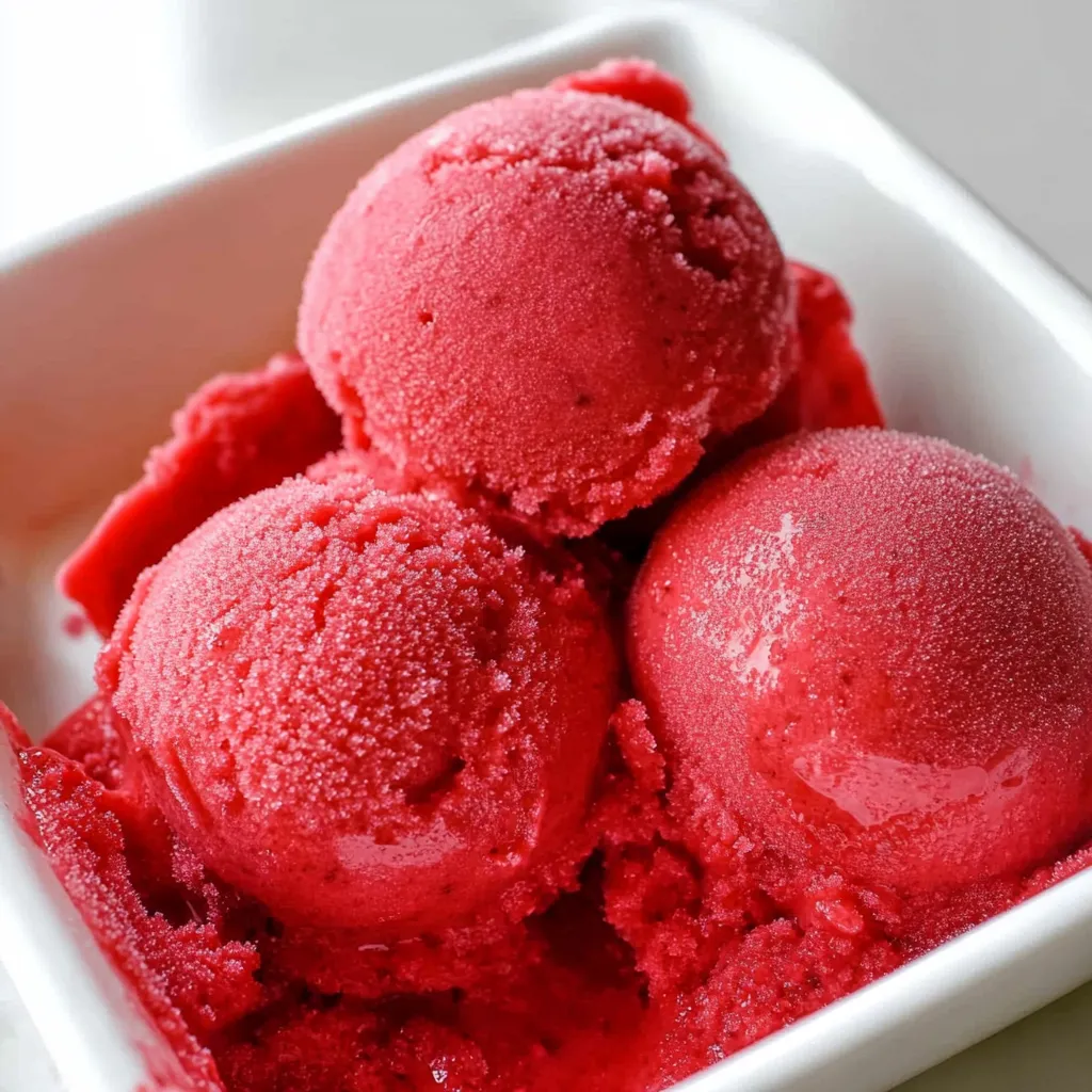 Fresh Raspberry Sorbet