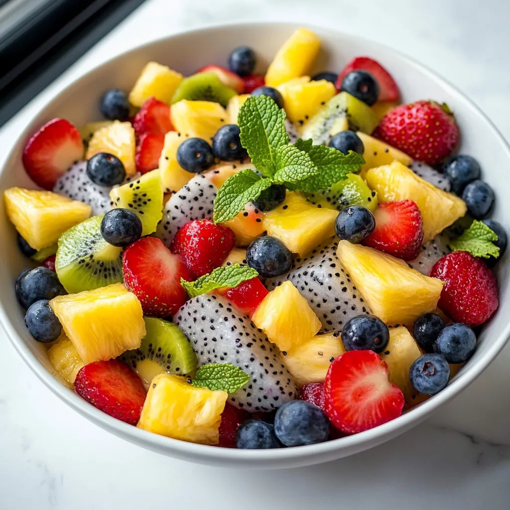 Fresh Dragon Fruit Salad