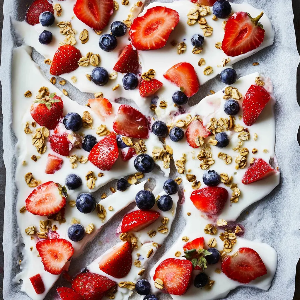 Easy Frozen Yogurt Bark