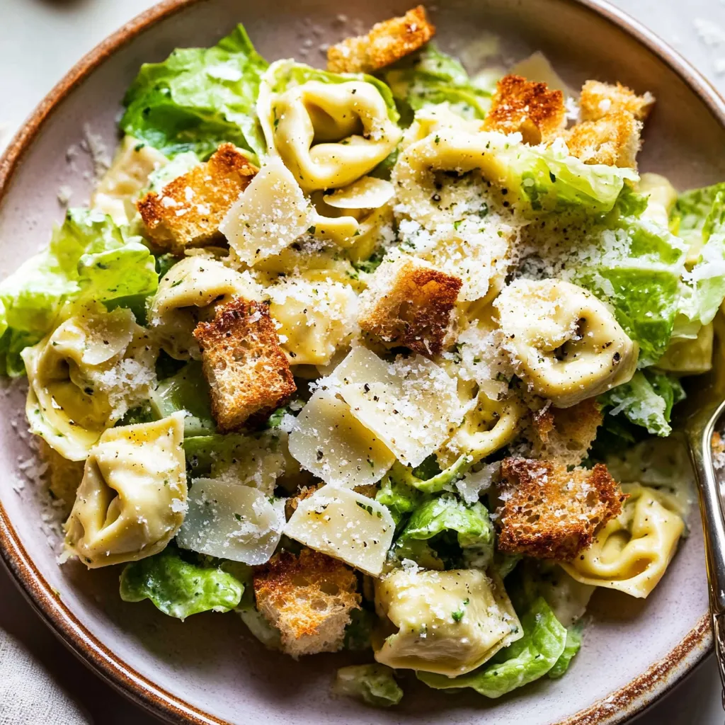Easy Tortellini Caesar Salad