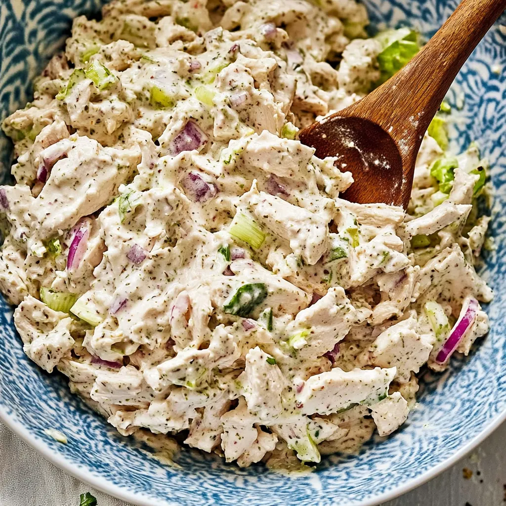 High Protein Pepperoncini Chicken Salad