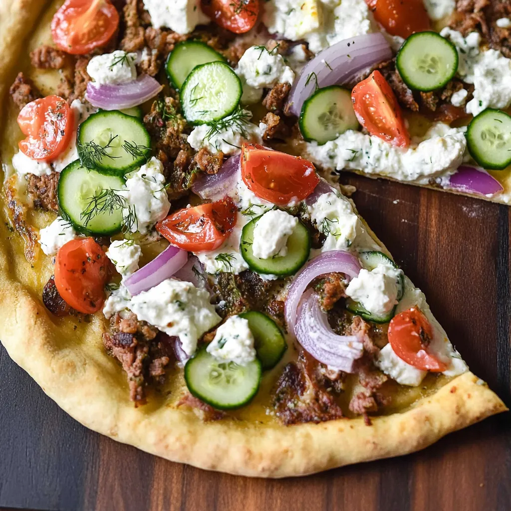 Easy Gyro Pizza Recipe