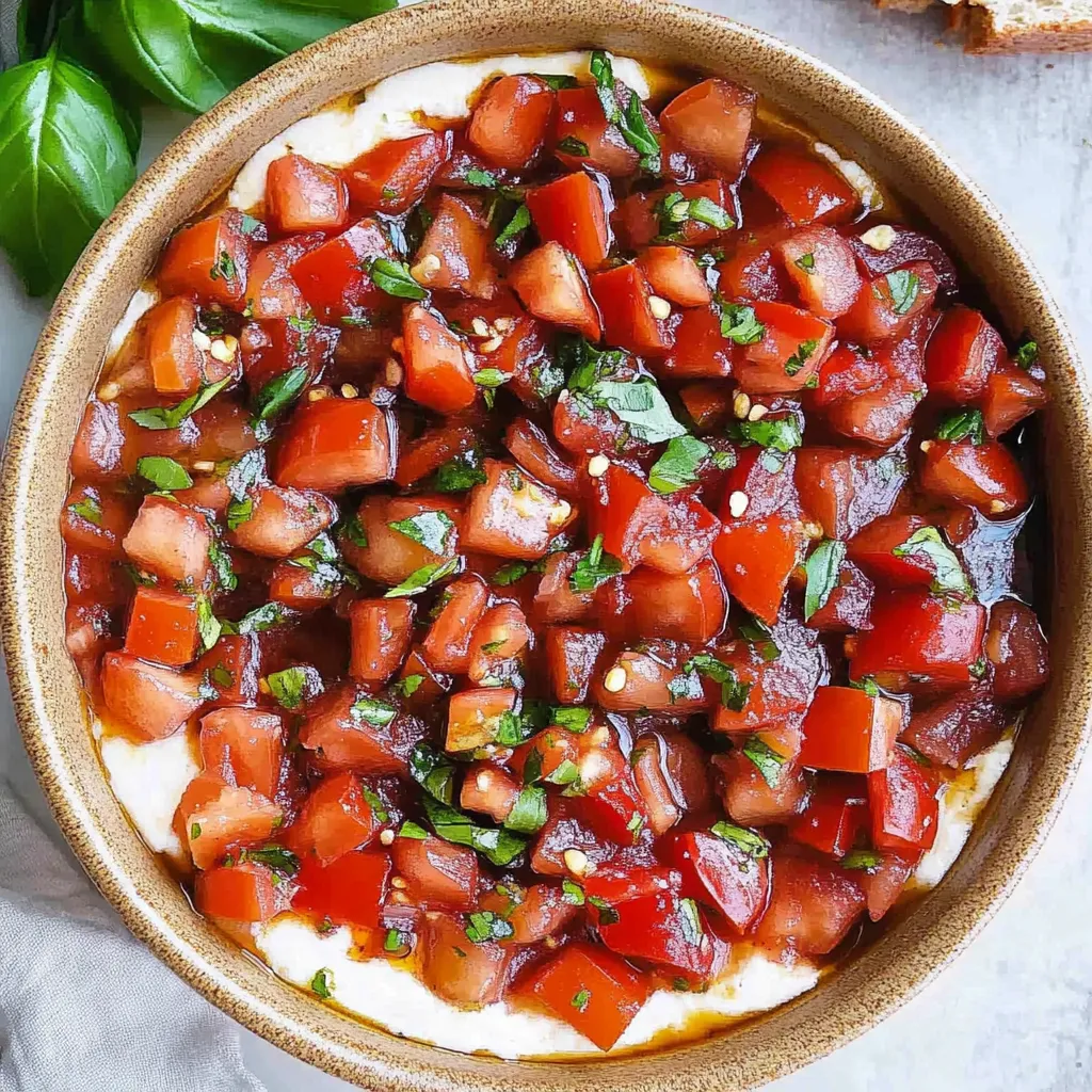 Cold Bruschetta Dip with Crème Fraîche