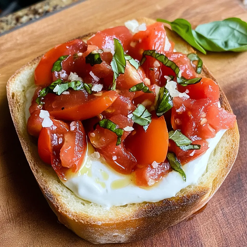 Cold Bruschetta Dip with Crème Fraîche