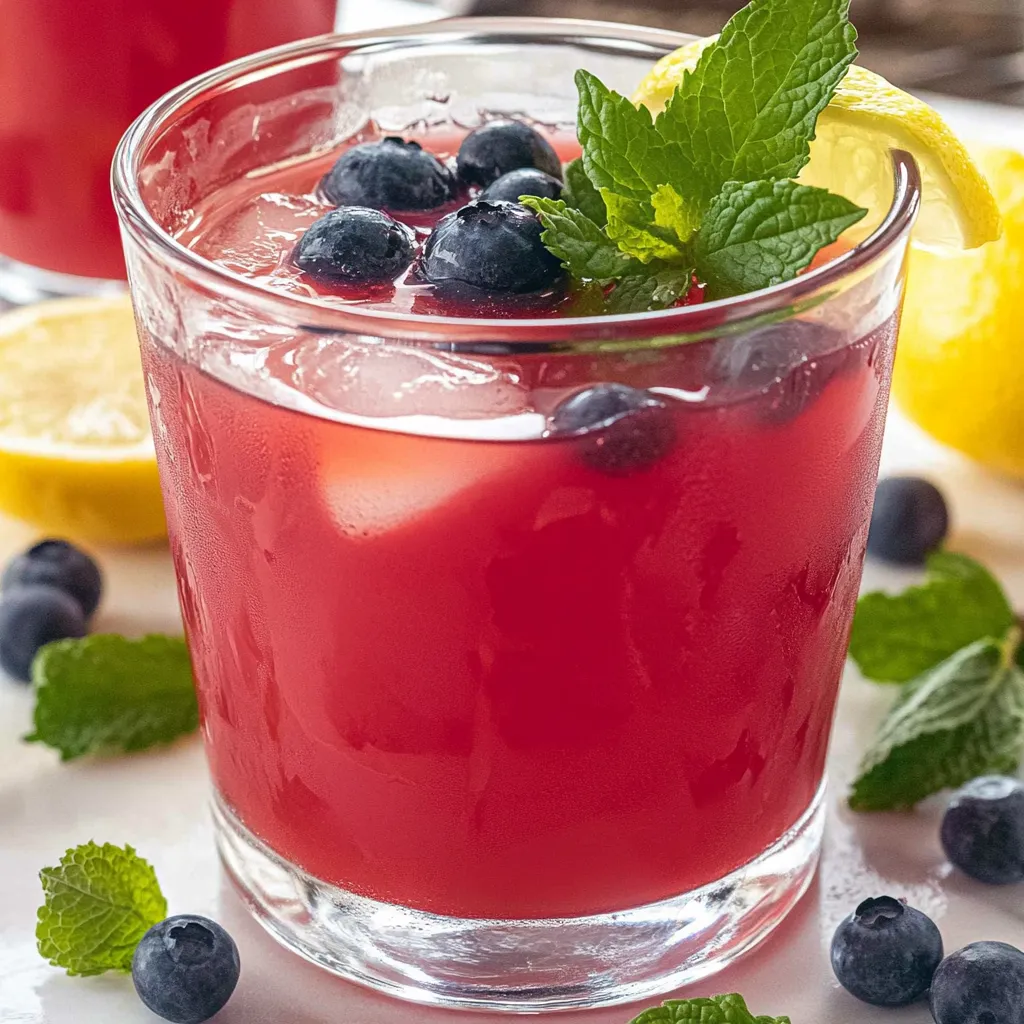 Refreshing Blueberry Green Tea