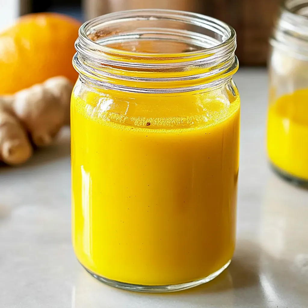 Homemade Lemon Ginger Turmeric Shots