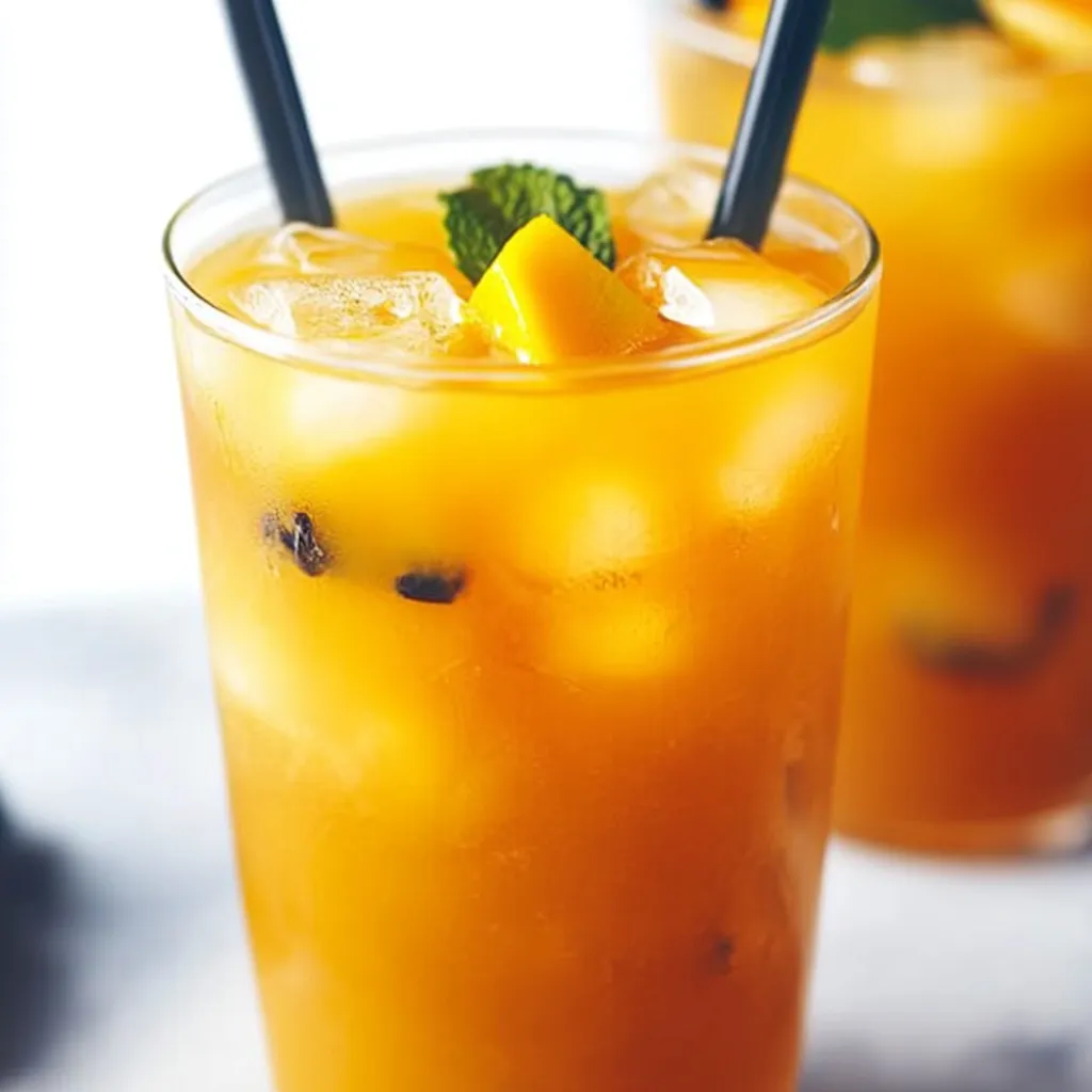 Tropical Mango Iced Tea