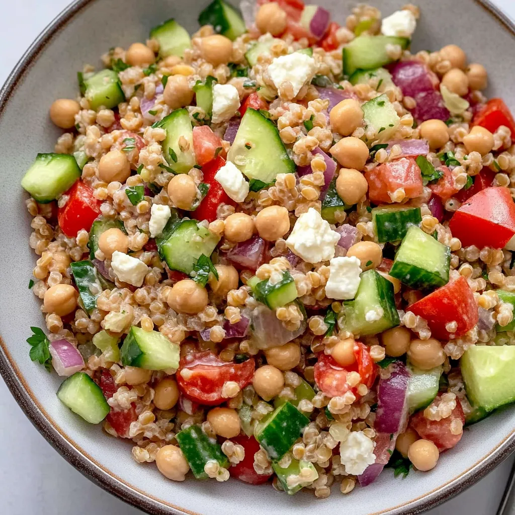 Easy Mediterranean Farro Salad