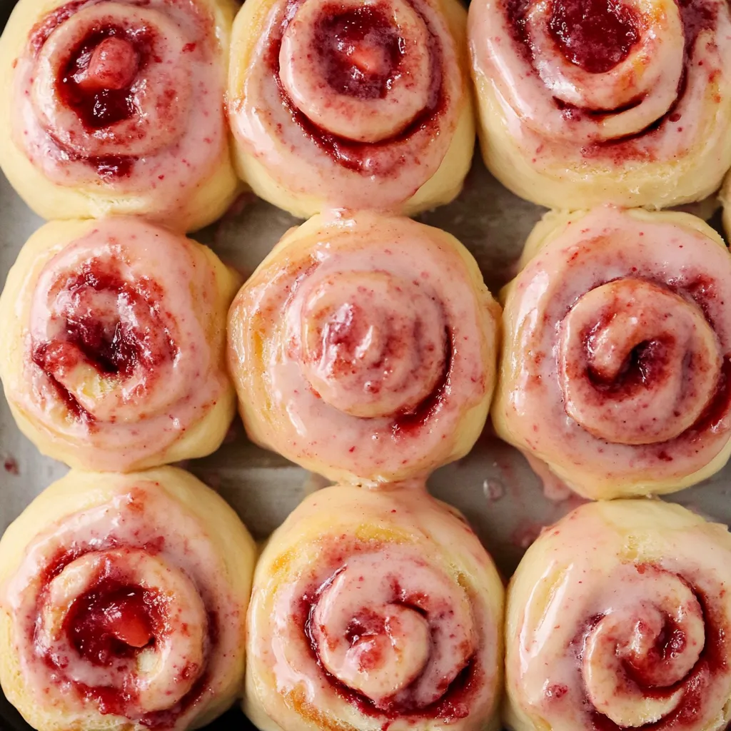 Strawberry Cinnamon Rolls