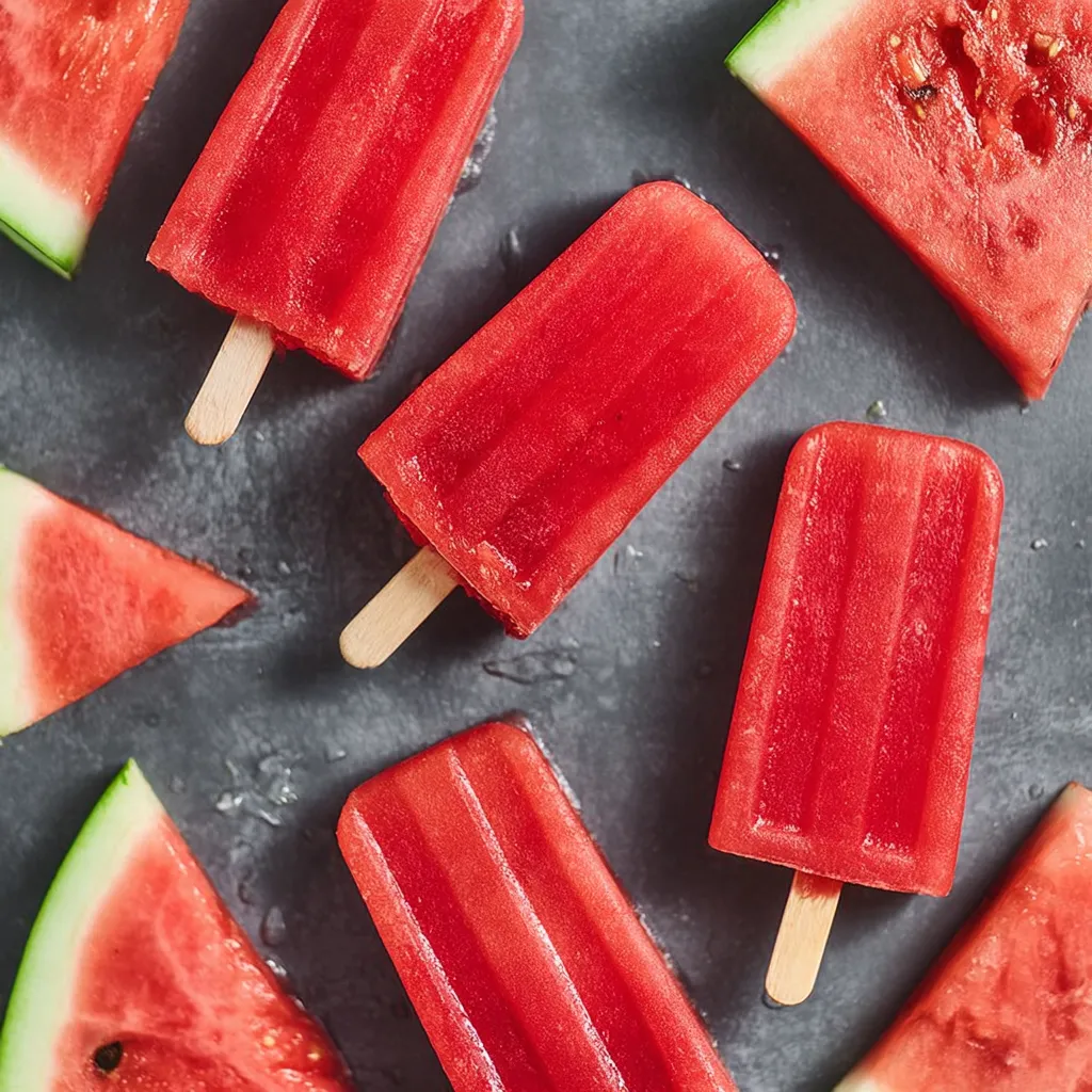 Fresh Watermelon Popsicles