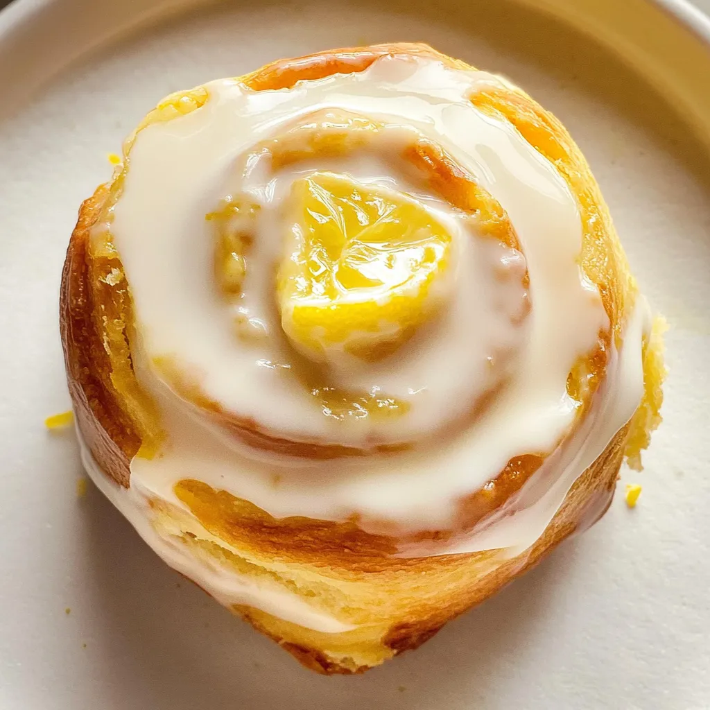 Sourdough Lemon Rolls