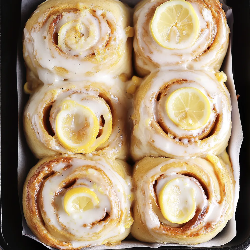 Sweet Sourdough Lemon Rolls
