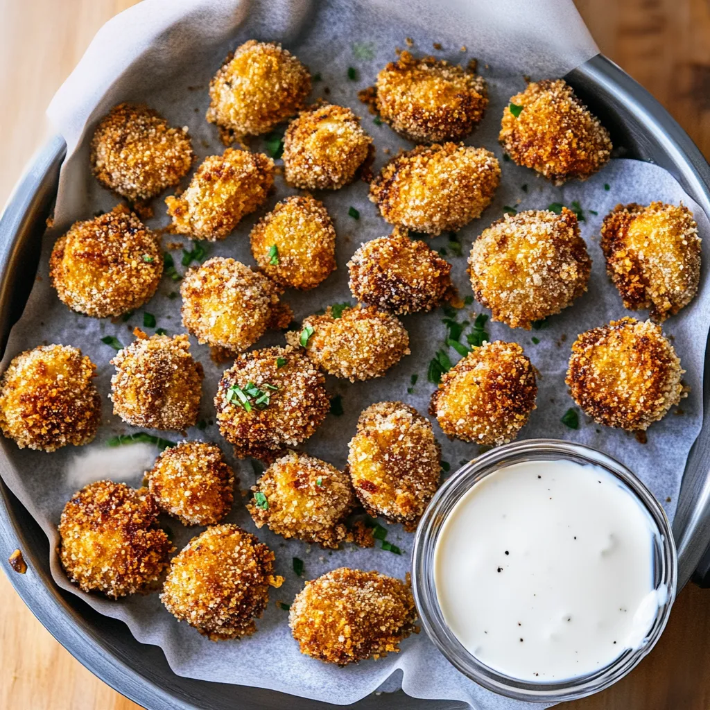 Breaded Air Fryer Mushrooms