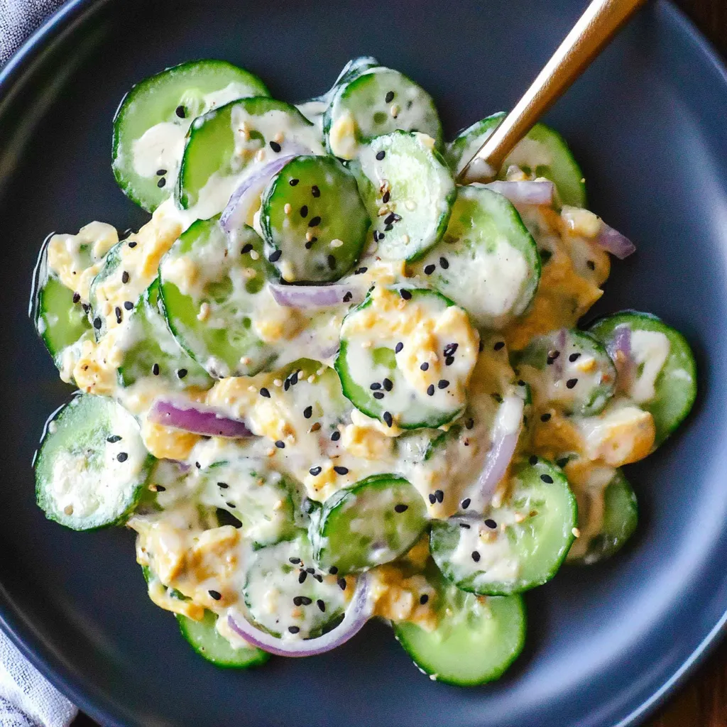 Creamy Jalapeno Cucumber Salad
