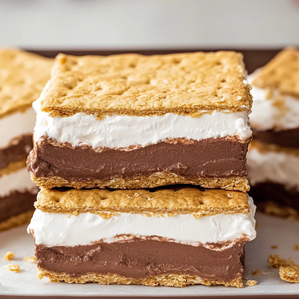 Frozen S'mores Bars