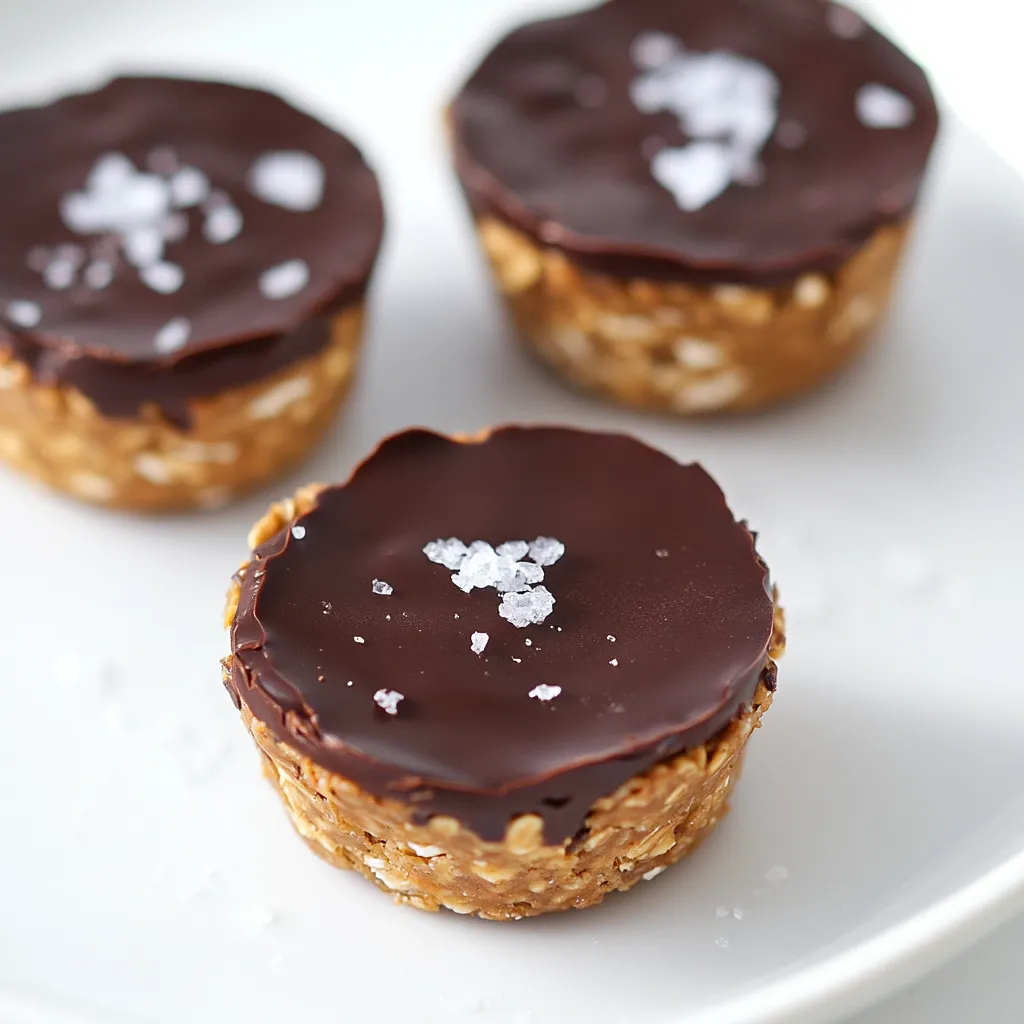 No Bake Peanut Butter Oat Cups