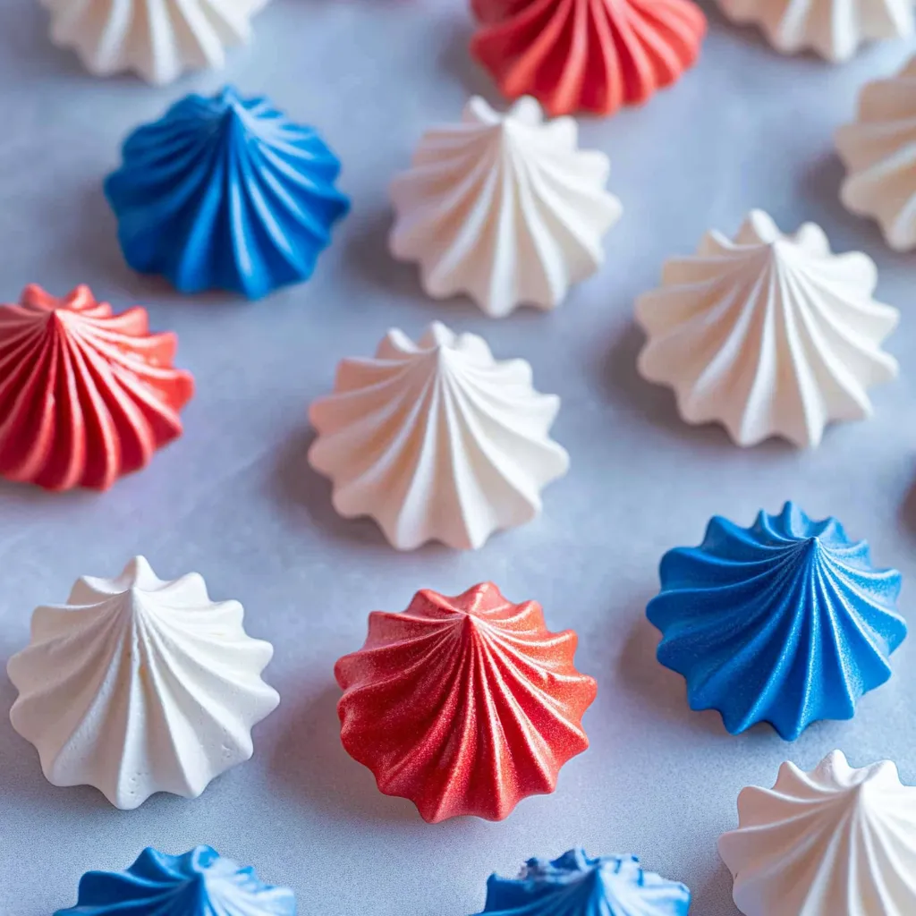 4th of July Meringue Cookies