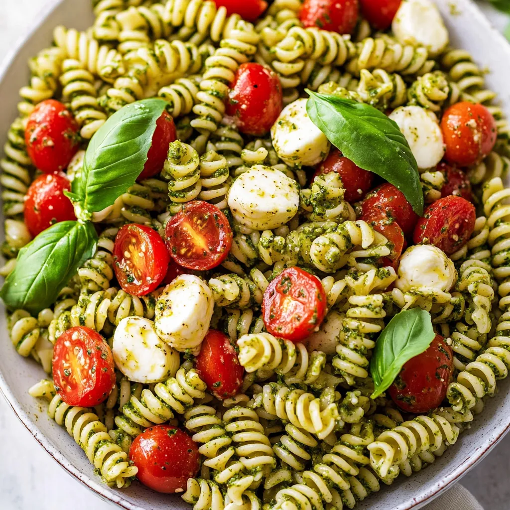 Fresh Pesto Caprese Pasta