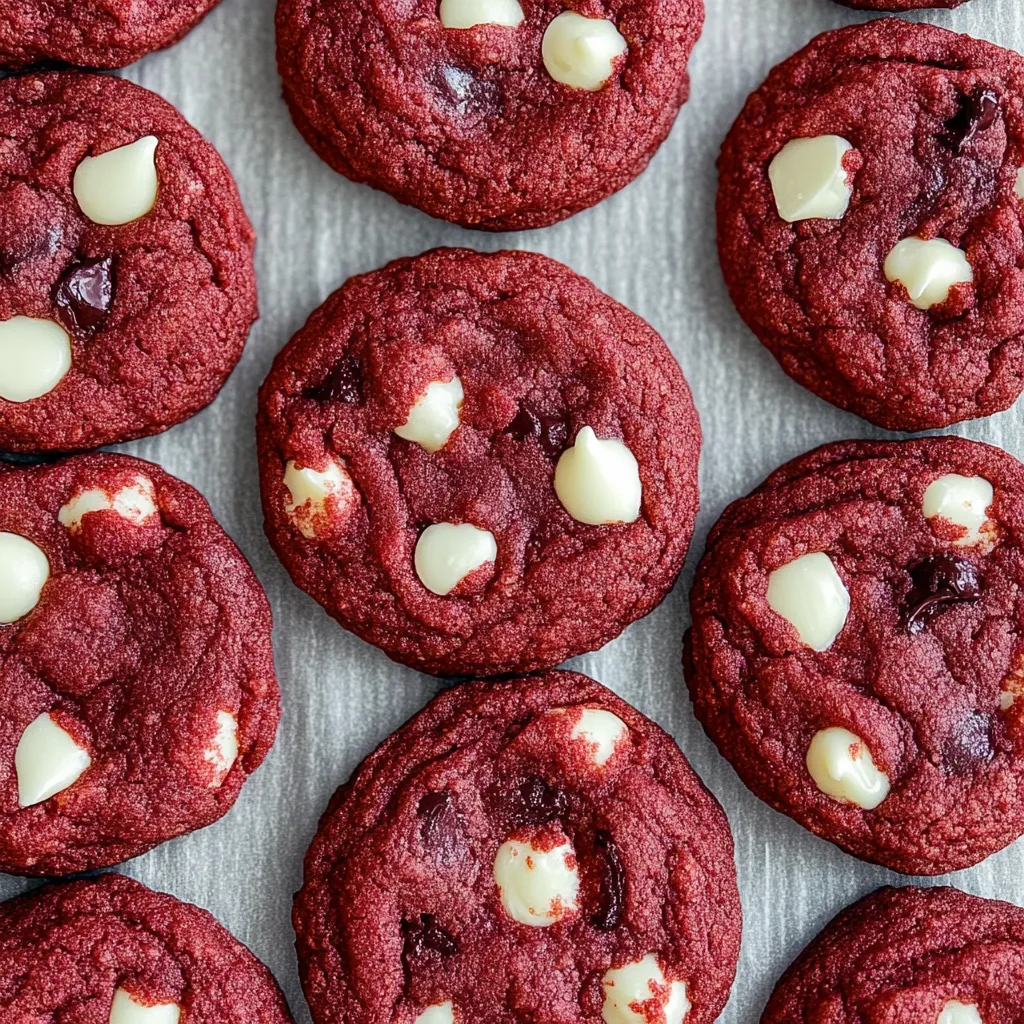 Red Velvet Cake Mix Cookies