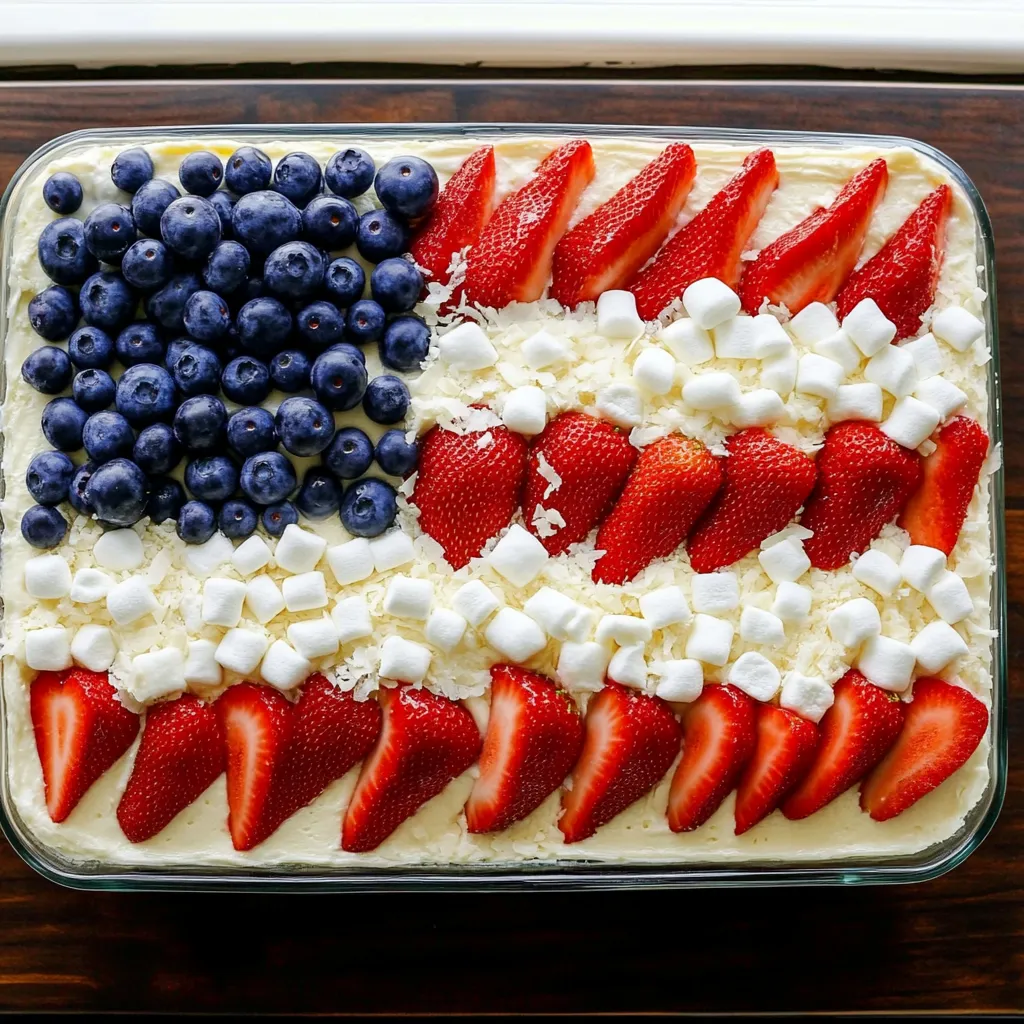 Patriotic Flag Cake