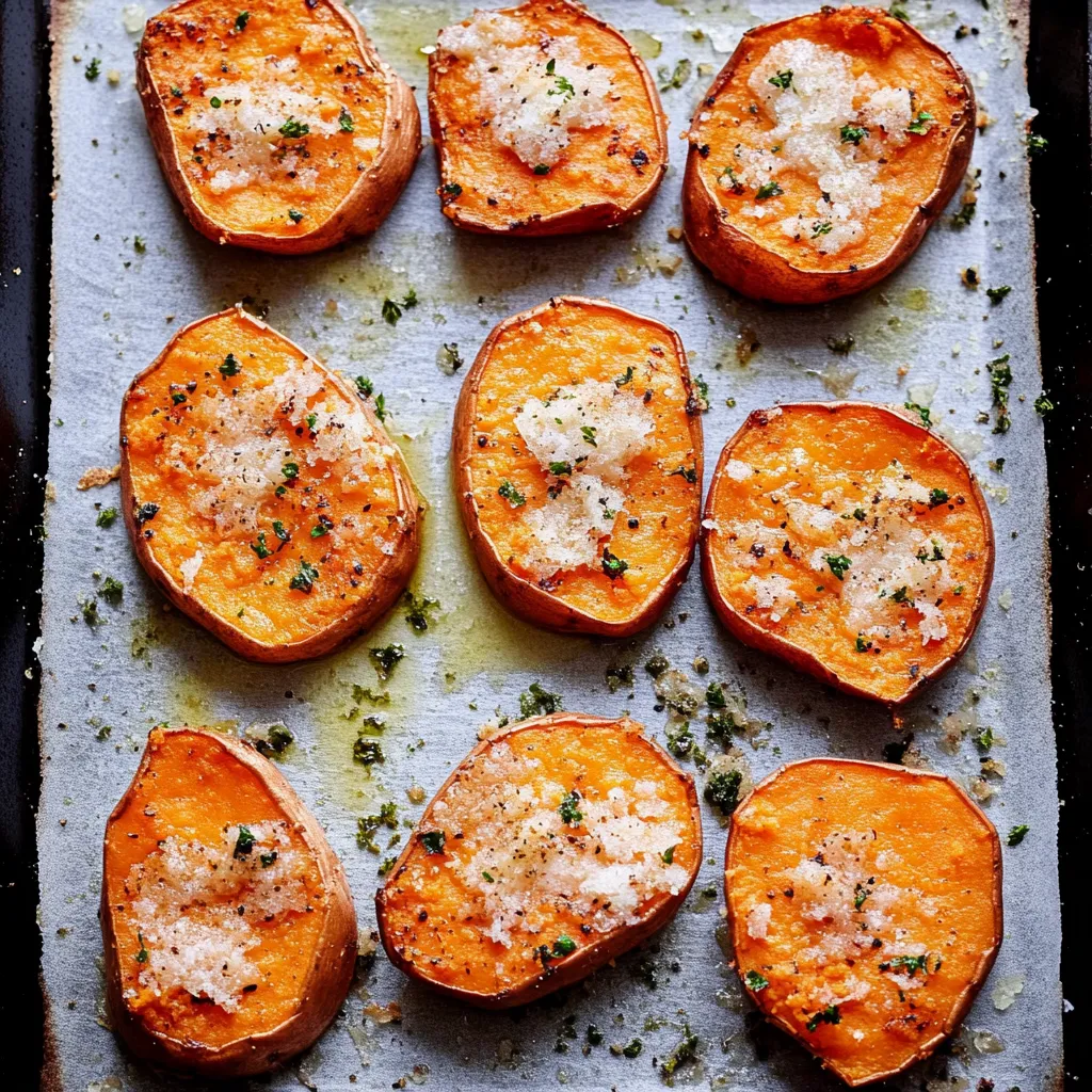 Crispy Smashed Sweet Potatoes