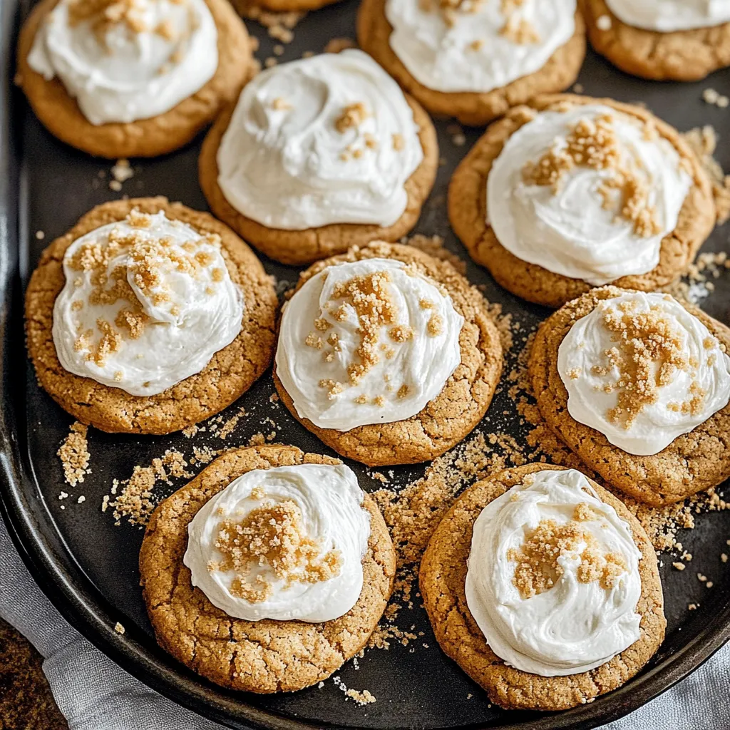 Graham Cracker Cookies with Frosting