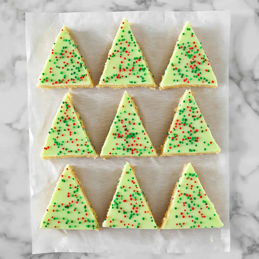 Christmas Tree Sugar Cookie Bars
