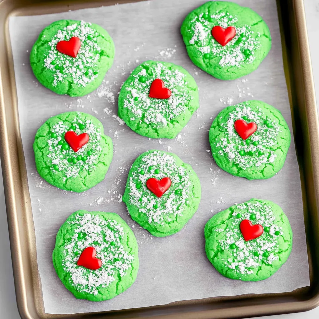 Green Christmas Cookies