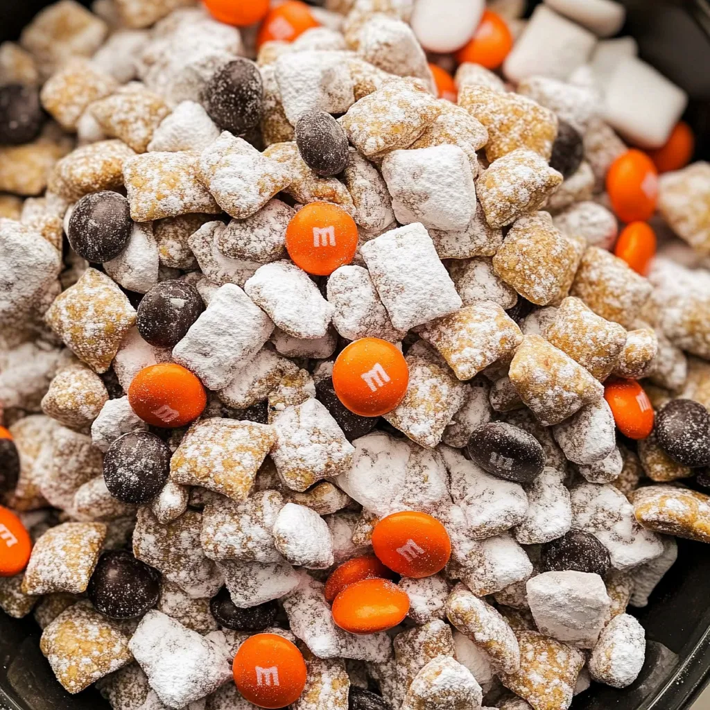 Pumpkin Puppy Chow (Muddy Buddies)