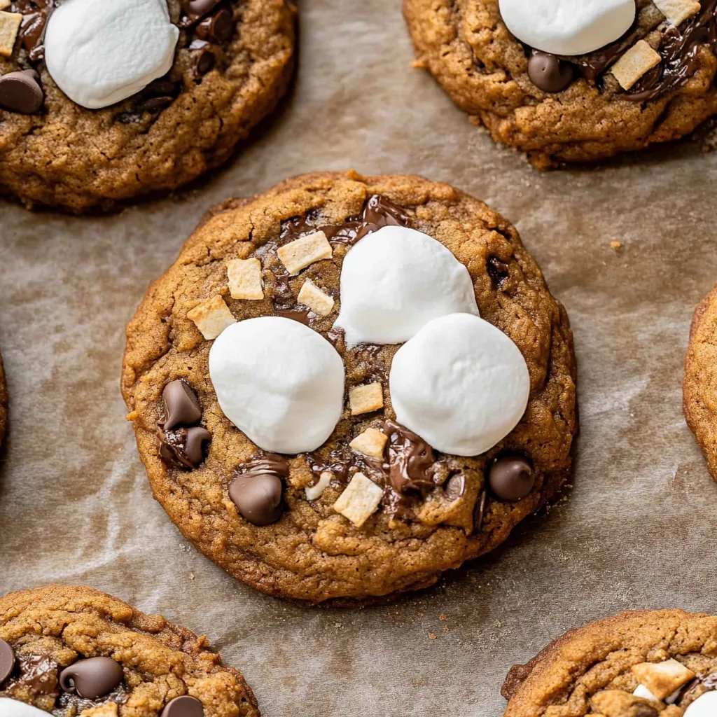 Pumpkin S'mores Cookies