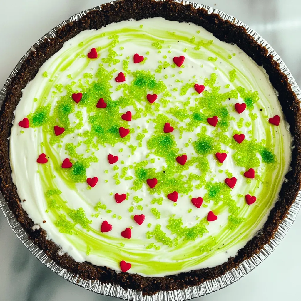 No Bake Grinch Pie