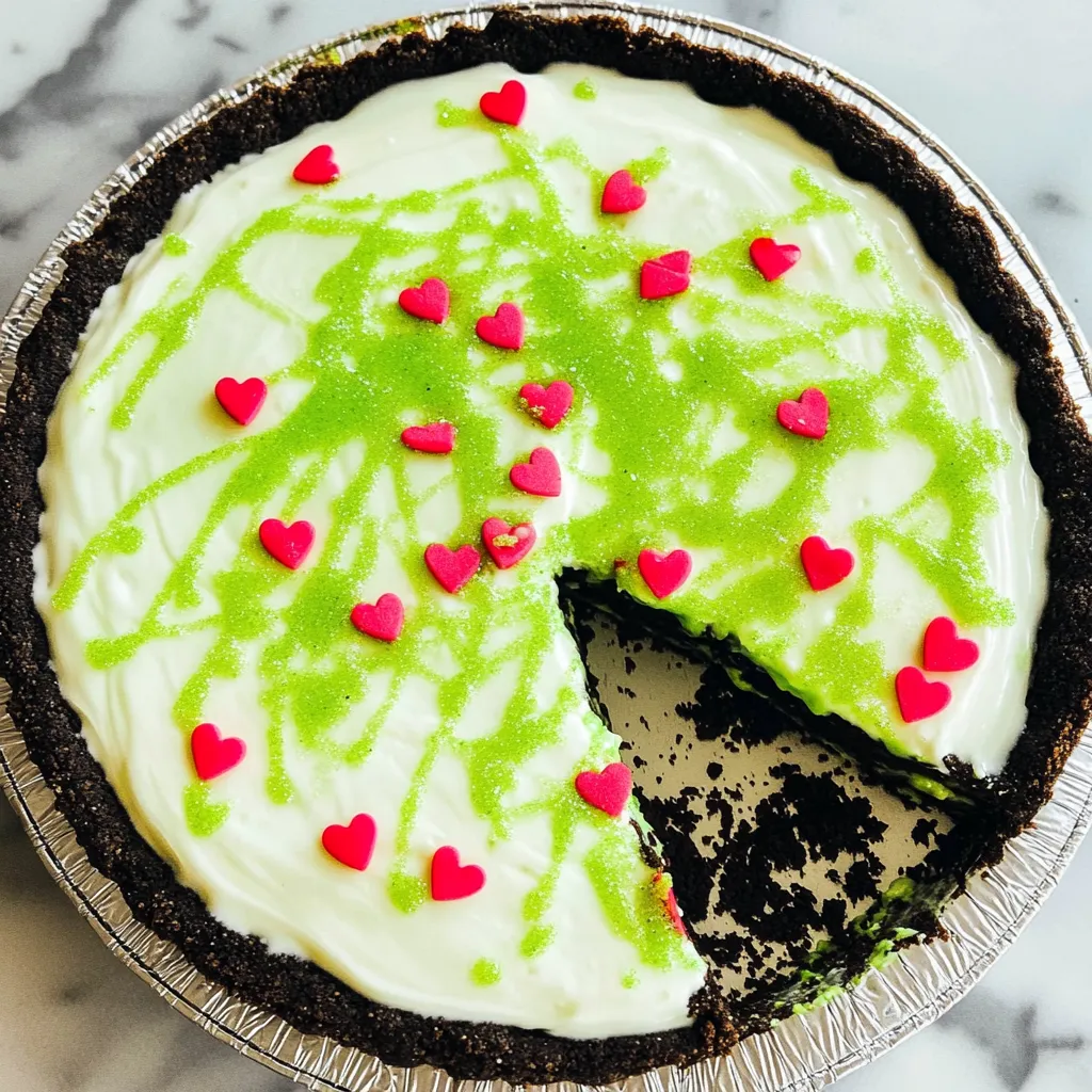 Easy No Bake Grinch Pie Recipe