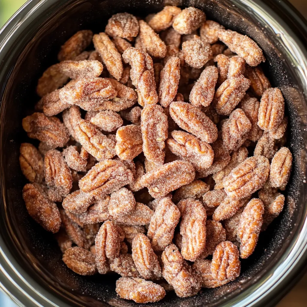 Slow Cooker Candied Pecans