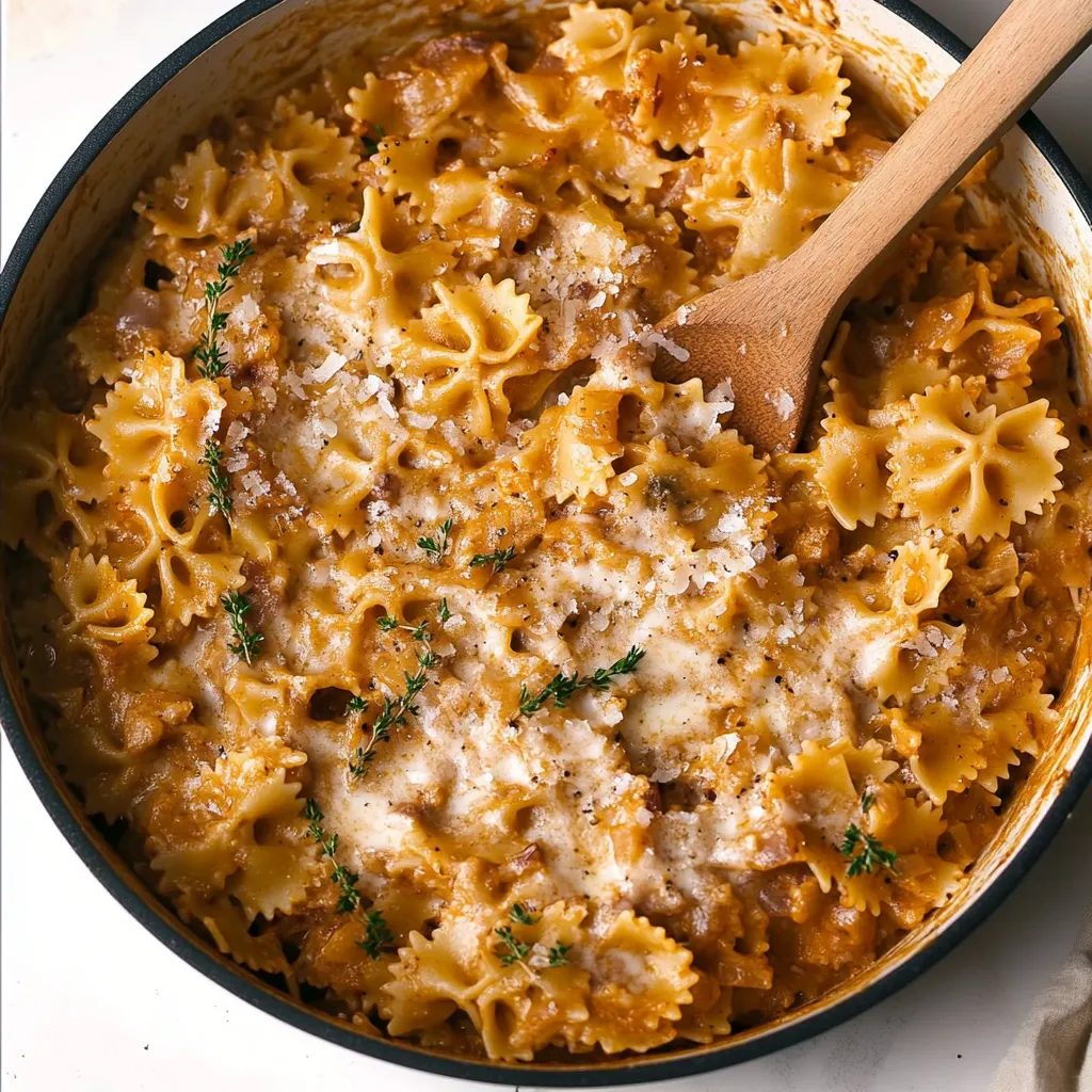 Easy French Onion Pasta Recipe