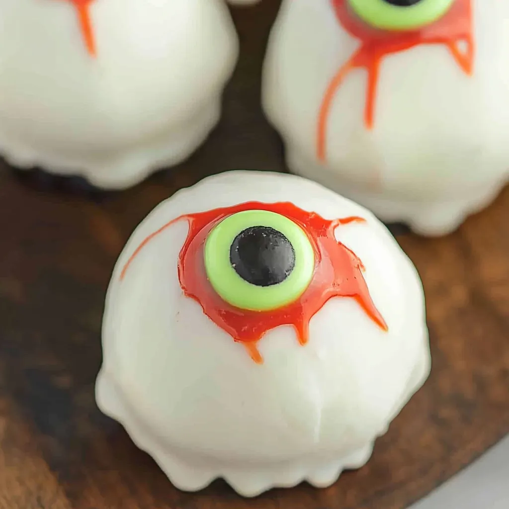 Spooky Oreo Truffle Eyeballs