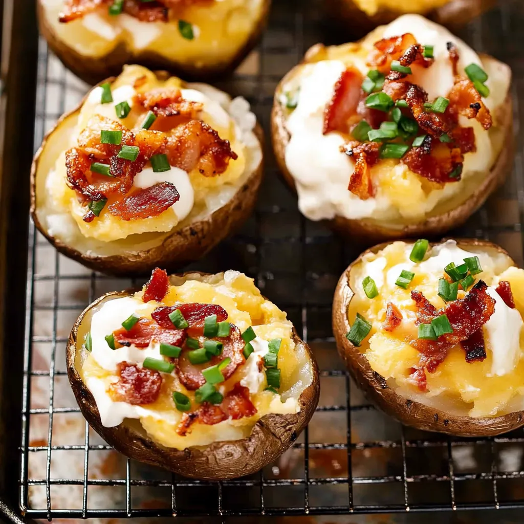 Cheesy Bacon Stuffed Potatoes