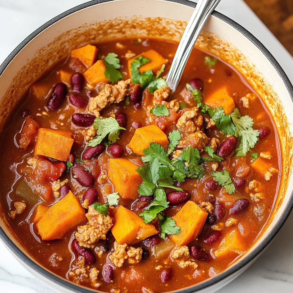 Easy Turkey Sweet Potato Chili Recipe