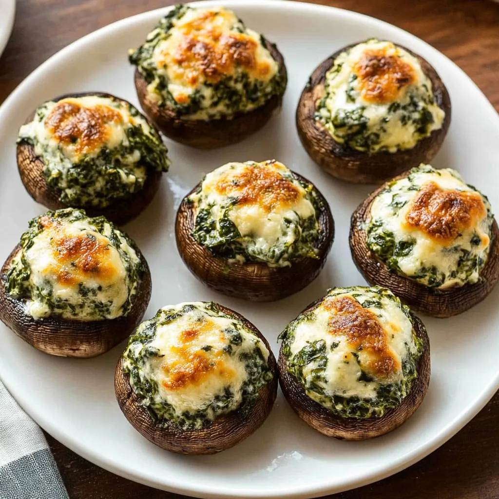 Spinach Stuffed Mushrooms
