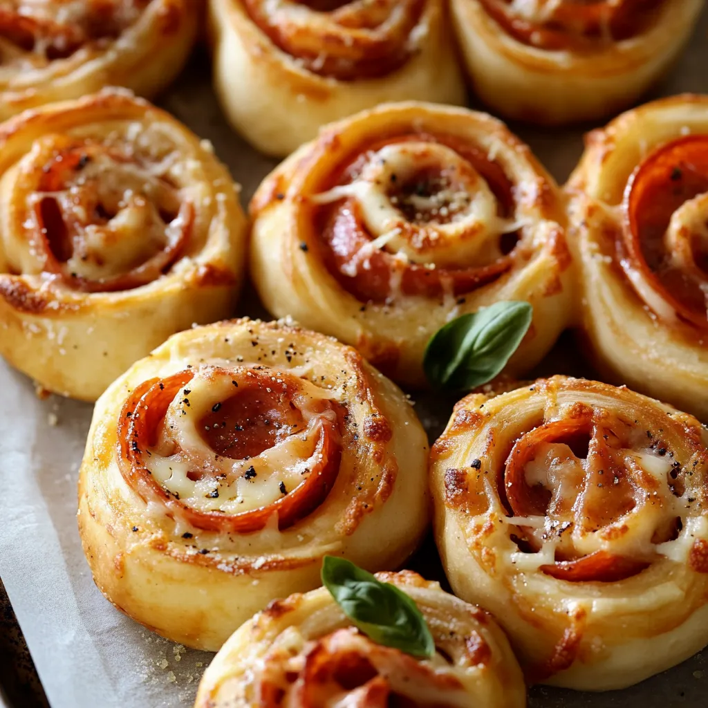 Homemade Pepperoni Pizza Rolls