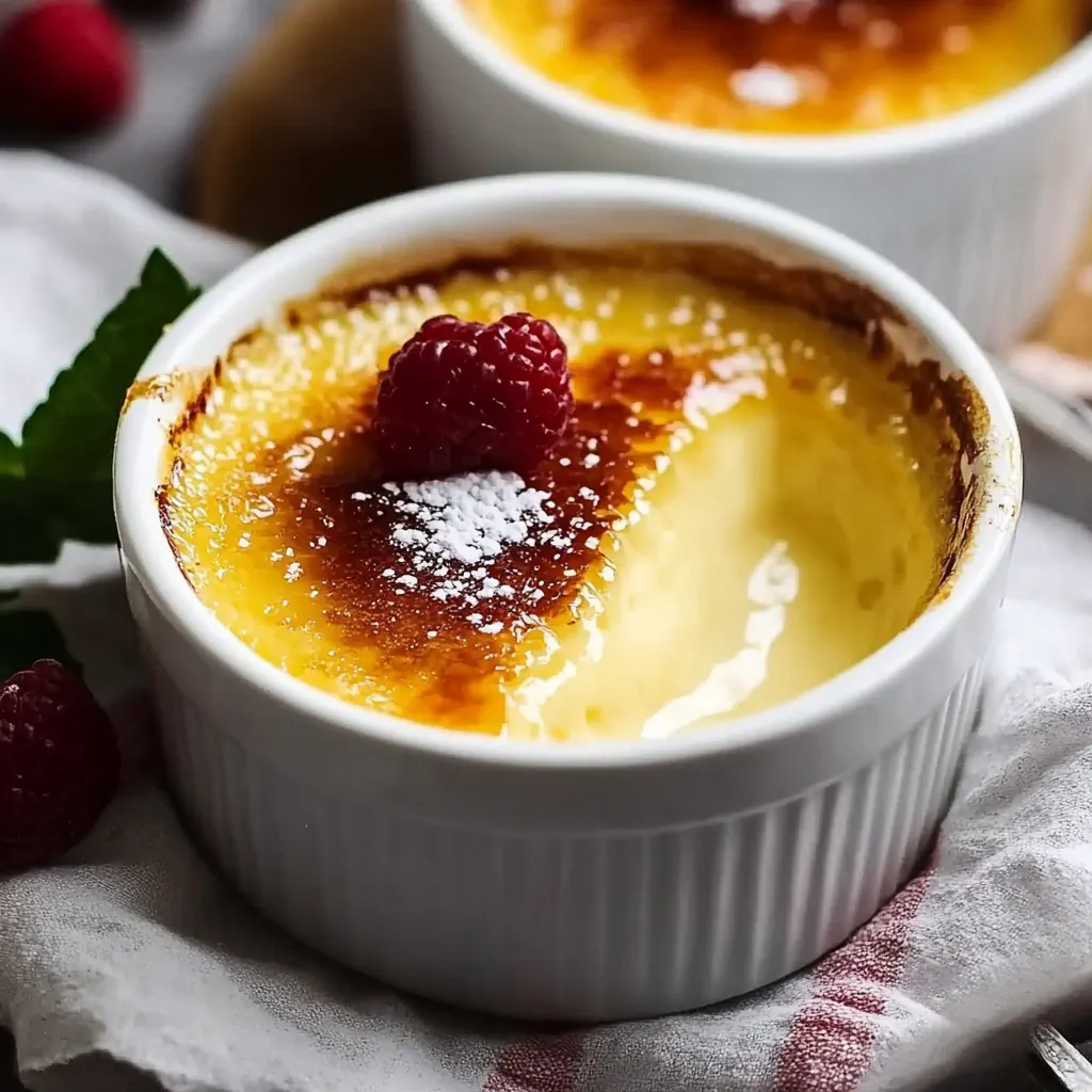 Crème Brûlée (French vanilla custard)