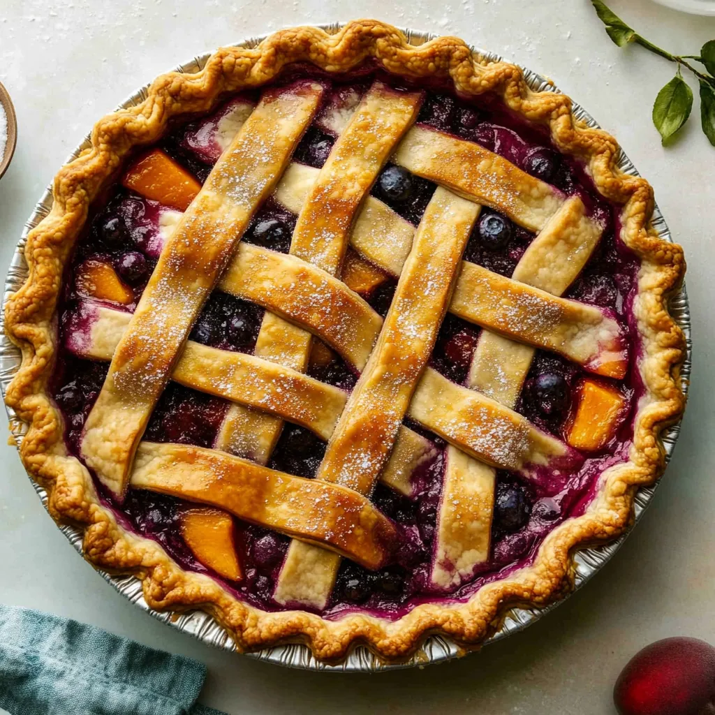 Peach Blueberry Pie