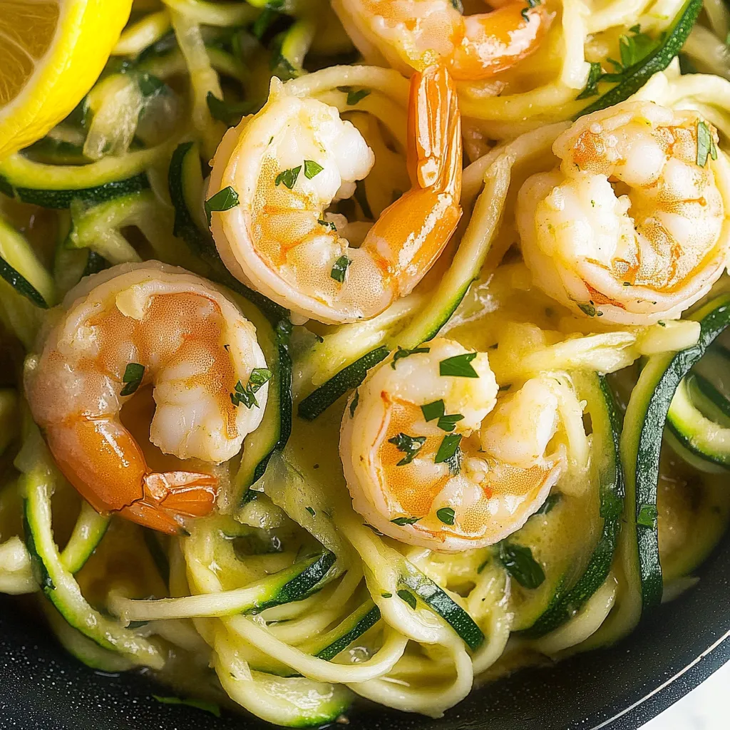 Easy Garlic Shrimp Zucchini