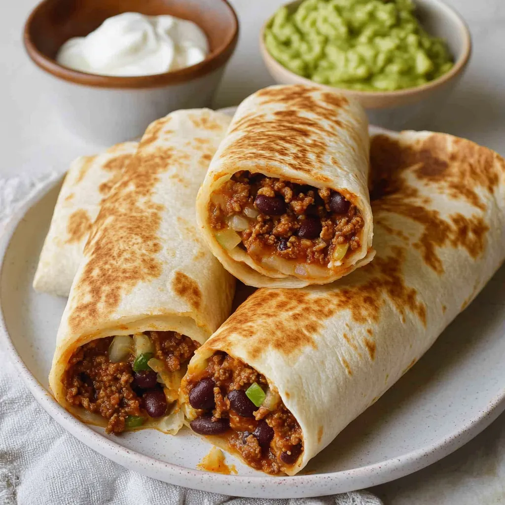 Easy Ground Beef Burritos Recipe